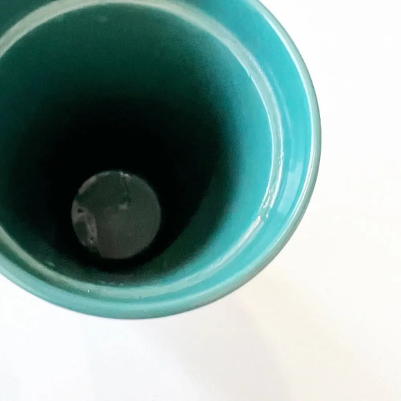 Starbucks Coffee Cup Teal Purple Pansies Floral Ceramic Travel Mug‎ 12 Oz Sipper - Picture 5 of 10